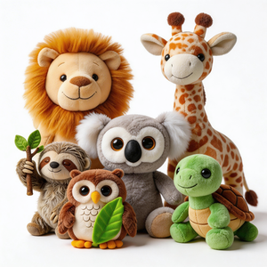 Precios Bajos, Gran Venta, Peluches de Conejo, León, Jirafa y Pingüino para Bebés - Product Image 1