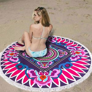 Wholesale <b>Extra</b> <b>Large</b> Microfiber Beach Sand-Free Absorbent Fast Dry Custom Logo Circle Towel Set for Home Use - Product Image 1