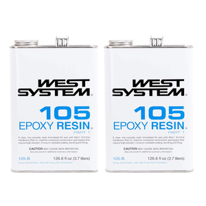 Résine époxy marine transparente à faible viscosité ZSW66 WEST SYSTEM 105-B 3,7 L pour la réparation de bateaux et les composites - Product Image 5