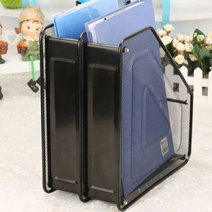 Metal Mesh 2 Tiers Magazine <b>Holder</b> <b>Document</b> File Organizer for Office School Supplies Cute Desk Organizer Hot Desk Organizer - Product Image 4