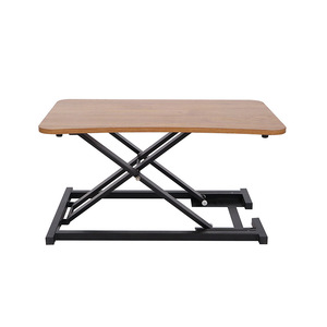 Escritorio DE OFICINA DE MADERA moderno, banco de trabajo plegable para ordenador con estante elevador, mesa elevadora portátil de pie, banco de trabajo de estación móvil - Product Image 5