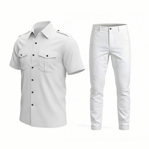 Set di <span class=keywords><strong>Camicie</strong></span> di Alta Qualità, Lino-Cotone, Camicia Traspirante da Uomo a <span class=keywords><strong>Maniche</strong></span> <span class=keywords><strong>Corte</strong></span> con Spalline, Camicia Casual - Product Image 1