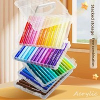 Lot de stylos aquarelles en gros pour usine, 12, 24, 36, 48 couleurs, marqueurs à base d'eau, stylos de peinture pour enfants