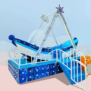 Новейшее оборудование для детского игрового парка 10 мест развлекательный аппарат мини пиратский корабль аттракционы для детей