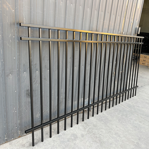 Panel de Cerca Metálica Galvanizada para Exteriores de China, <span class=keywords><strong>6x6</strong></span> Pies, Cerca de Acero para Jardín de Hierro Forjado - Product Image 3