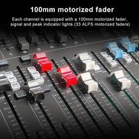 INSIGAI Console de mixage audio professionnelle 32 canaux, équipement sonore, console de contrôle DJ, système de sonorisation