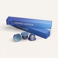 Caja de Cápsulas de Café con Cajón Deslizable de Papel Ecológico de Grado Alimenticio Personalizada, Caja Rígida para Cápsulas de Café