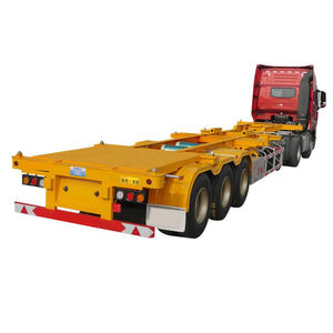 40 pieds 3 essieux benne basculante squelette châssis camion remorques semi-<span class=keywords><strong>remorque</strong></span> plateau bas semi-<span class=keywords><strong>remorque</strong></span> - Product Image 1