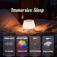 Produit de santé intelligent, machine à bruit blanc multi-sonores, machine à sons personnalisés pour le sommeil, produits grand public, décoration de chambre d'enfant
