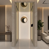 Ascenseur de villa de luxe personnalisable en acier inoxydable G12/G15 avec système de contrôle intelligent par micro-ordinateur
