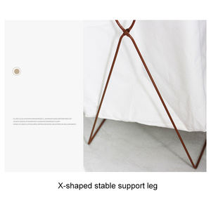 Panier à linge sale avec cadre en fer Grand panier à linge pliable Panier de rangement en tissu coton et lin - Product Image 5