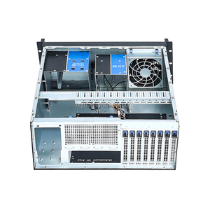 4U 19-inch Rack mount khung gầm máy chủ ATX Yếu tố hình thức hợp kim nhôm vật liệu thép USB cổng phía trước máy tính để bàn trường hợp bên Bảng điều khiển - Product Image 6