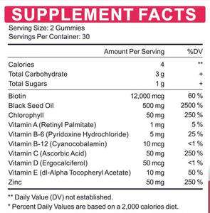 Fabrika doğrudan biyotin Gummies yetişkinler için saç tırnak bakımı vitaminleri yenidoğan-şekersiz OEM hamile kadınlar için değil desteklenen - Product Image 5