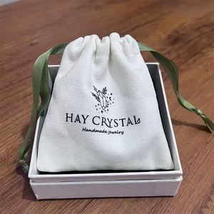 Bolsas Ecológicas Biodegradables de Algodón Orgánico con Cordón y Logotipo Personalizado para Empaque de Marcos de Fotos y Velas - Product Image 5