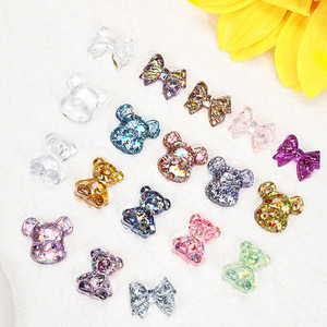 Bear Nail Swatches Tip False Nail Art Display Swatch Chart Bear Bow Shape Acrílico Nail Color <span class=keywords><strong>Palette</strong></span> - Product Image 4