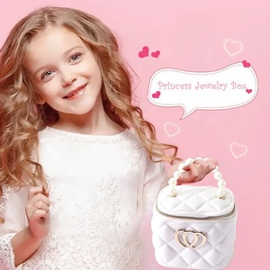 Sac pour enfants, mignon bébé rose petit téléphone portable cosmétique rouges à lèvres princesse jouer argent bijoux porte-monnaie <span class=keywords><strong>maquillage</strong></span> jouets pour filles - Product Image 3