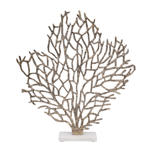 Scultura Decorativa in Corallo con Base in Marmo, Ornamento Moderno per Casa, Bagno, Mensola, Tavolino da Caffè - Product Image 4