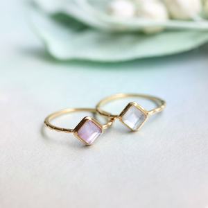 Изысканный дизайн минималистский 925 стерлингового серебра ювелирные изделия квадратный натуральный аметист кольцо с бриллиантом-бампер для мобильного телефона RI166-<span class=keywords><strong>M</strong></span> - Product Image 4