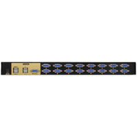 Commutateur KVM VGA 16 ports VCOM, commutateur de clavier, souris et vidéo USB, console pour 16 ordinateurs connectés à 1 moniteur