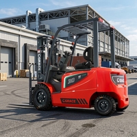Nouveau chariot élévateur électrique 3 tonnes mini 48V 80V avec batterie au lithium, hydraulique, avec siège et accessoires, fabriqué en Chine