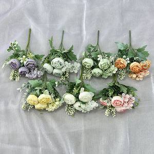 Meixue Menghuan QYY-517 de pivoine artificielle petit bouquet de pivoine nouveau produit de haute qualité usine en gros - Product Image 6