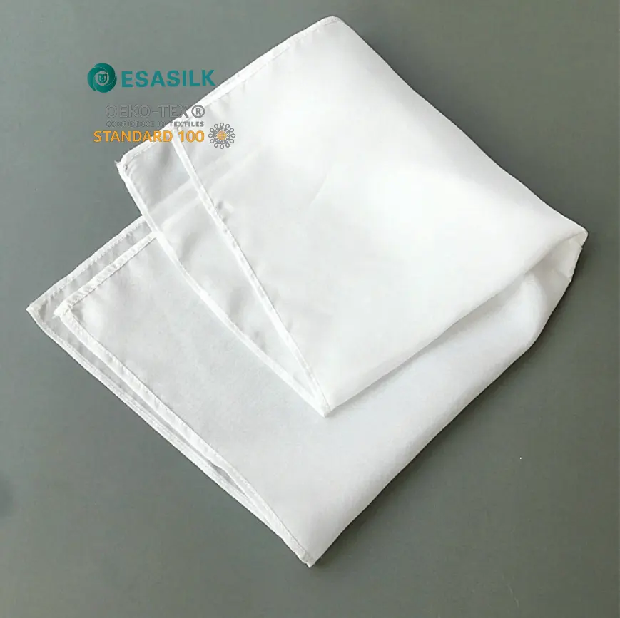 8 mm undyed plain pure white habutai scarf silk habotai scarves