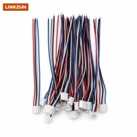 Câble personnalisé à 4 broches PH2.0 mâle-femelle, assemblage de faisceau de câbles en cuivre étamé 26AWG pour bande LED, imprimante 3D, CCTV