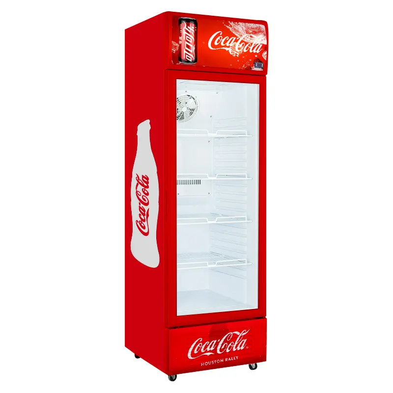 Kolaylık için süpermarket ticari çok katmanlı dik buzdolabı soğutucu bira içecek sergileme buzdolabı soğutma ekipmanları