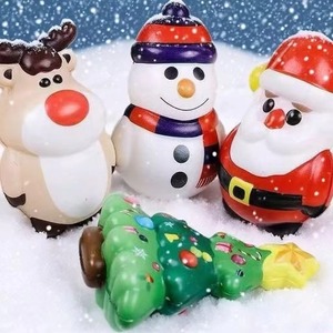 ODM Christmas Squeeze Toys Santa Claus Elk Snowman Antistress Ball Sensory Toy for Kids Stress Relief <b>Fidget</b> Toy Funny Xmas - Product Image 1