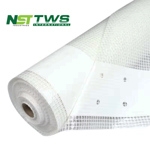 6 mil 12 mil gia cố dây giày 3m x 45m chống cháy giàn giáo tấm Leno tarps gia cố tấm poly - Product Image 1