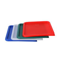 Vente en gros en vrac clair PC Ensembles de récipients de stockage des aliments avec couvercles de couleur Empilable-pour la maison et le restaurant