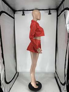 Set di Abbigliamento Femminile 2024: Completo Casual a Tre Pezzi con Gilet, Camicia e Gonna, Moda Primaverile - Product Image 4