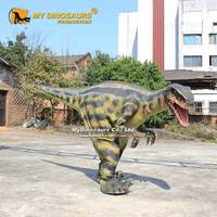 Costume de dinosaure réaliste Velociraptor à pattes cachées pour adultes, My Dino DC040, Halloween
