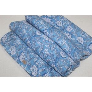 Tela de Algodón Suave con Diseño Floral Jaal Estampado a Mano, Ideal para Ropa de Verano, Confección de Vestidos Africanos Hechos a Mano y Bolsos - Product Image 1