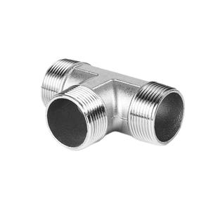 304 316 thép không gỉ ba cách Ống phù hợp với nội bộ bên ngoài chủ đề ba cổng kết nối cho công nghiệp hệ thống ống nước - Product Image 5
