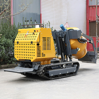 Mini-Raupenbetonmischer mit Hydraulischer Entladung für Enge Baustellen und Bauarbeiten