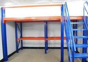 गोदाम औद्योगिक शेल्फ औद्योगिक भंडारण इस्पात तल मंच रैक मेज़नाइन फर्श प्लेटफार्म रैक - Product Image 5