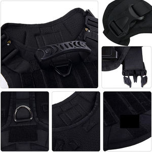 Verstelbare Training Heavy Duty Hoge Kwaliteit Grote Hondenharnas Vest Metalen Gesp Kraag Nylon Tactische Hondentouw Riem - Product Image 5