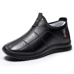 Y 39-46 Nuevas zapatillas de deporte sin cordones versátiles de moda cálida gruesa de invierno para hombres - Product Image 6