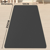 Tapis de yoga TPE double taille de 200 cm, prix de gros, écologique, grand tapis de Pilates pour couple, entraînement à domicile