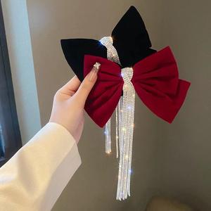 קשת גדולה שיער קליפ קוקו מחזיק שיער אביזרי גדול גודל אלסטי שיער להקות מוצק צבע חדש סיכות - Product Image 2