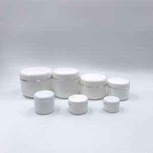 Pot en plastique PP pour crème de soin de la peau avec cuillère, bord argenté, 100g, 150g, 200g, 250g, 300g, 350g, 400g, 450g, 500g - Product Image 2