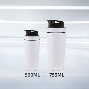 New Custom Design <b>Bpa</b> <b>Free</b> Plastic 500ml Eco-Friendly Sport Gym Fitness Protein for Handle Lid Applicable Children - Product Image 4