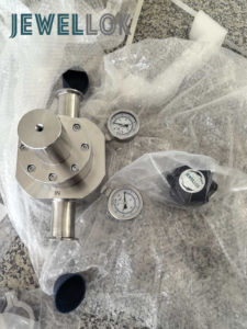 Regulador de Pressão de Diafragma de Aço Inoxidável 316L UHP de 1,5 Polegadas com Dupla Etapa e Duplo Manômetro para Entrega de Gás N2/O2/H2/<span class=keywords><strong>CO2</strong></span>/Ar/He - Product Image 6