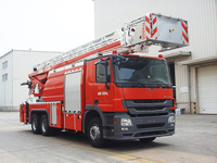 Camion de pompiers avec échelle aérienne de 32 m, camion citerne à eau YT32M2, camion de pompiers, prix en vente flash