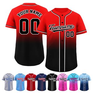 Maillot de baseball personnalisé style streetwear avec nom et numéro imprimés, effet 3D, manches courtes, coupe ample, uniforme de sport pour adolescents - Product Image 2