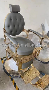 Mobilier de <span class=keywords><strong>Salon</strong></span> de <span class=keywords><strong>coiffure</strong></span>, chaise de barbier d'<span class=keywords><strong>occasion</strong></span> à vendre, or et Vintage, 1 pièce, mobilier de <span class=keywords><strong>Salon</strong></span> de beauté, caisse moderne en bois - Product Image 3