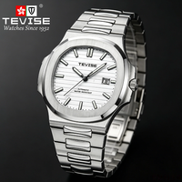 Montres mécaniques automatiques pour hommes TEVISE en gros, montres-bracelets de luxe en acier inoxydable, Reloj Para Hombre