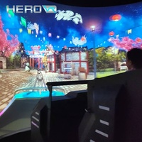 Chaise de réalité virtuelle HEROVR 9D VR Motion Chair, cinéma à écran incurvé 7D, cinéma volant, éducatif, métal, extérieur, montagnes russes