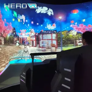 Cinema orbital do movimento VR Flight Simulator do teatro do olho nu do HEROVR para a venda